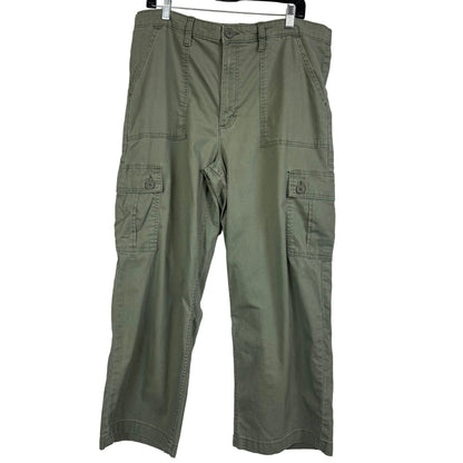 Lee Women's Olive Green Cargo Pants Large-X-Large - Image 1