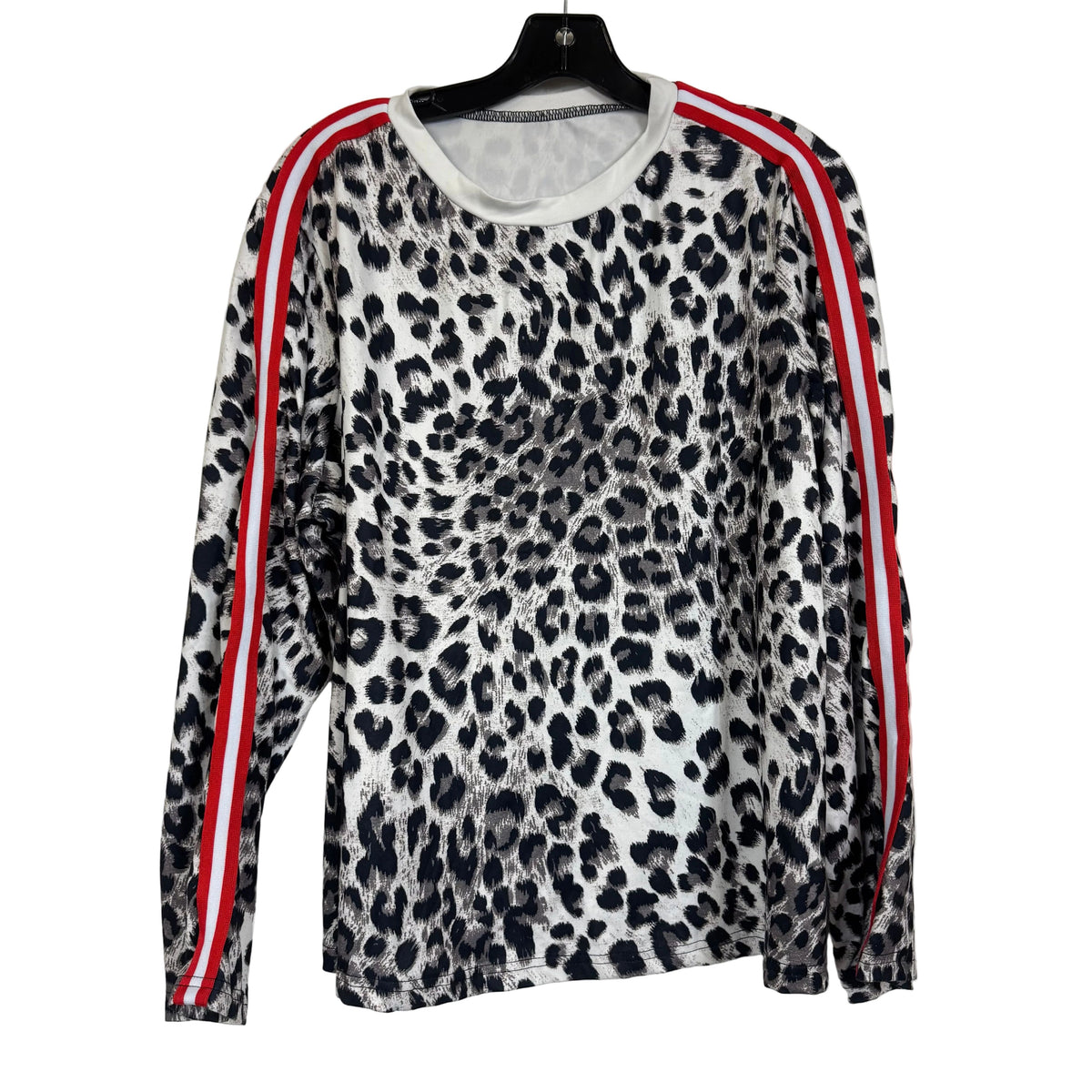 Women's Leopard Print Side Stripe Lounge Set Size 2XL - Image 2