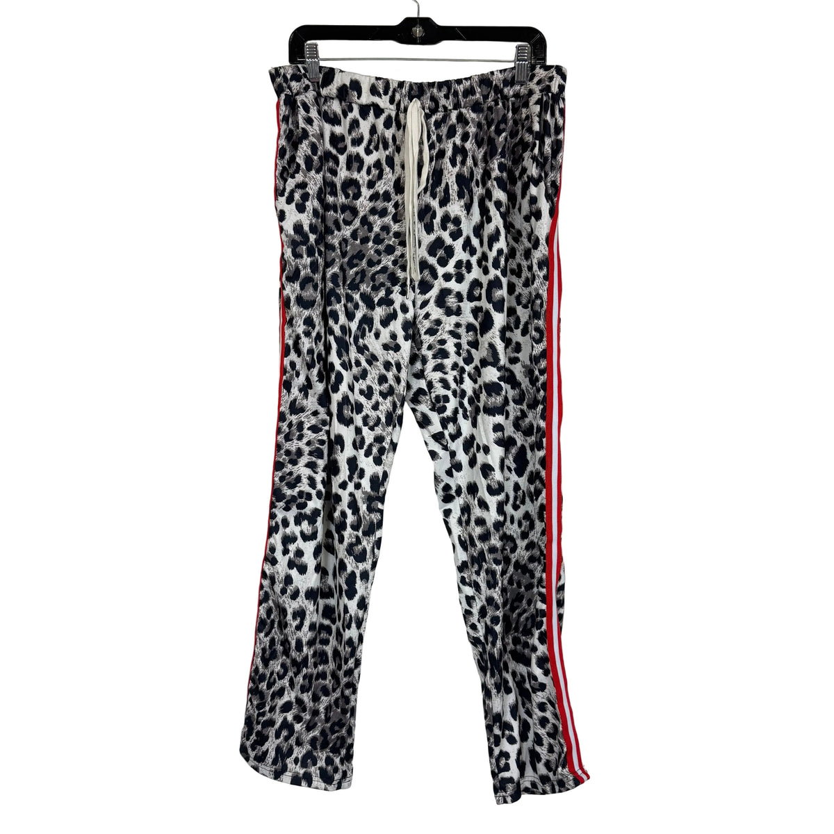 Women's Leopard Print Side Stripe Lounge Set Size 2XL - Image 4