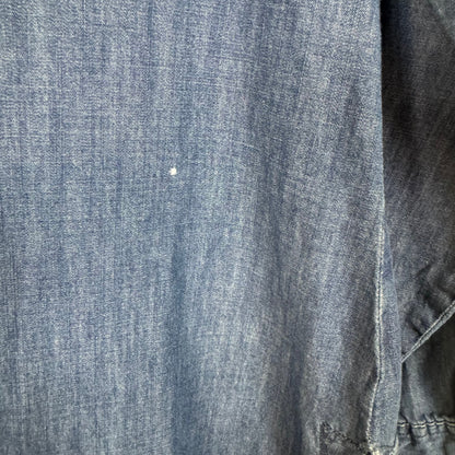 Cato Long Sleeve Blue Denim Shirt Side Slits Button Cuffs 18/20W - Image 6