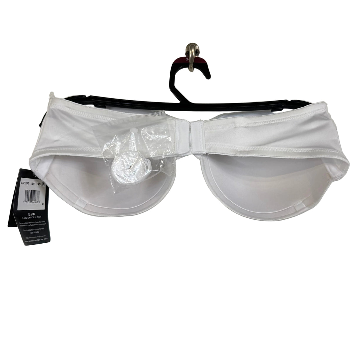 Maidenform Dreamwire Women's White Strapless Lift Bra 34C