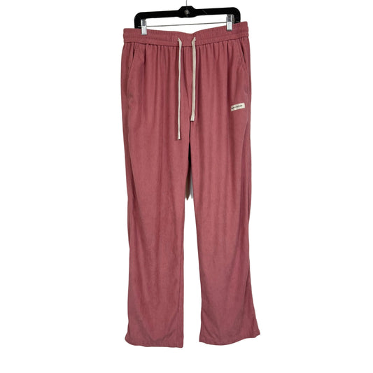 Manfinity Women's Corduroy Pink Wide Leg Pants Size XL - Image 1