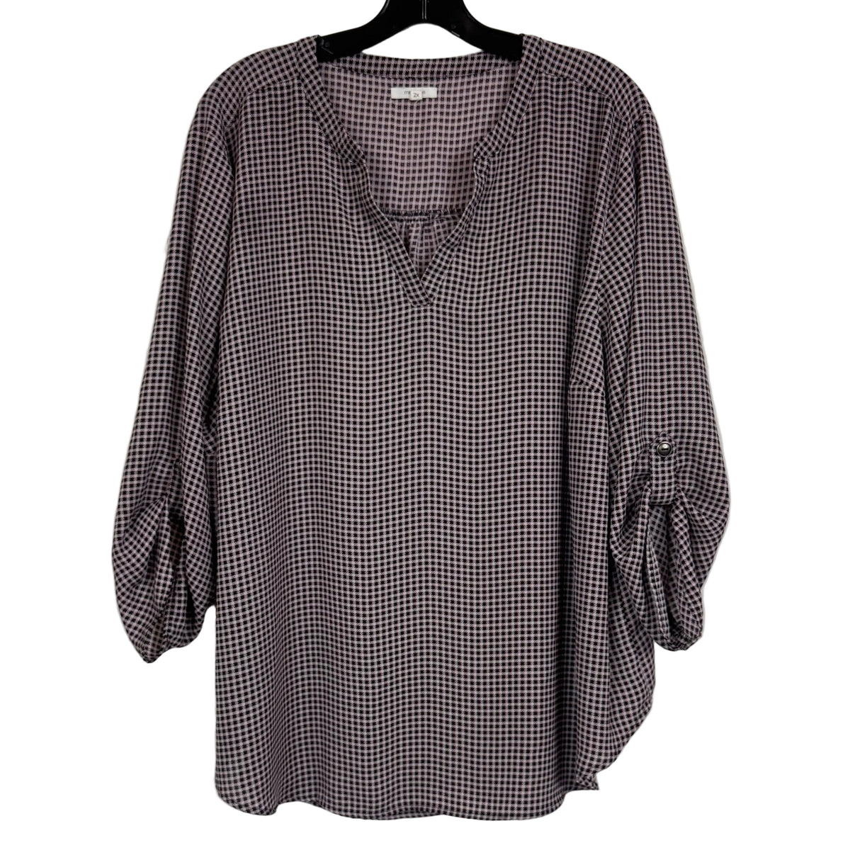 Maurices Women's Black & White Blouse Size 2X - Image 1