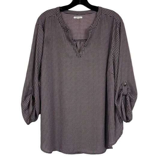 Maurices Women's Black & White Blouse Size 2X - Image 1
