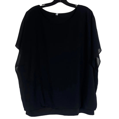 Neineiwu Black Short Sleeve Blouse Women's Size 2X - Image 1