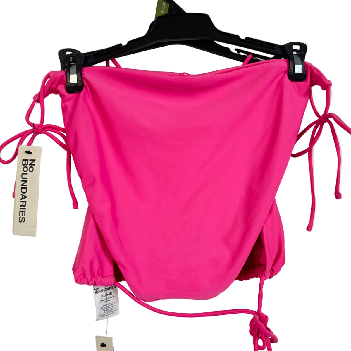 No Boundaries Cheeky High Leg Bikini Set Pink XL 16-18 - Image 2