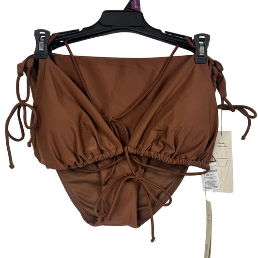 No Boundaries Cheeky High Leg Brown XXL 20 Bikini Set - Image 1