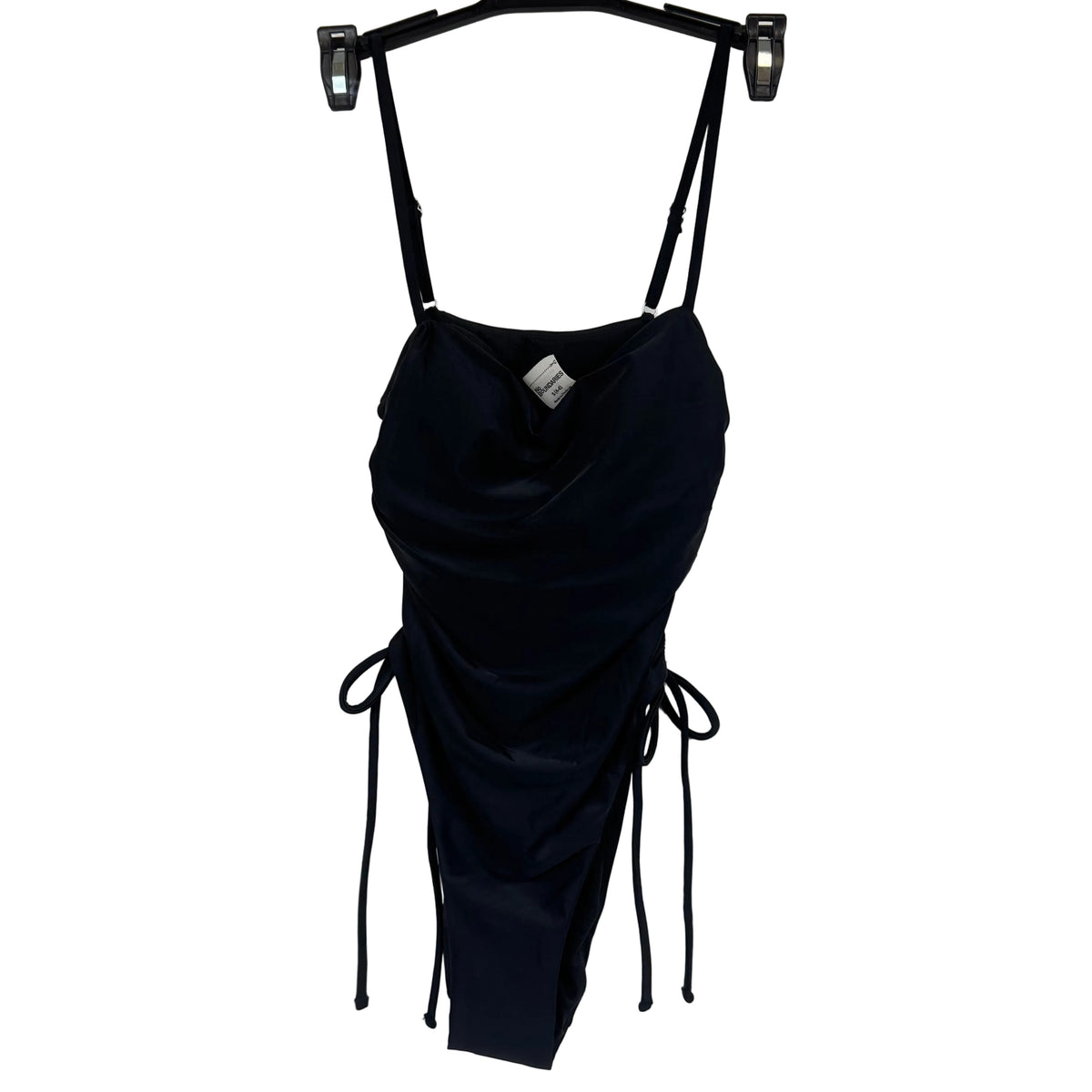 No Boundaries Women's Rich Black Cheeky High Leg One-piece Size Small - Image 1