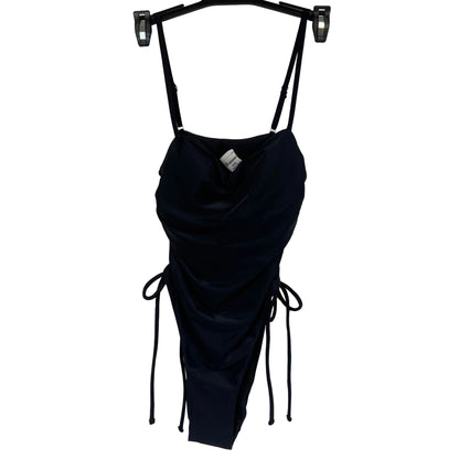 No Boundaries Women's Rich Black Cheeky High Leg One-piece Size Small - Image 1