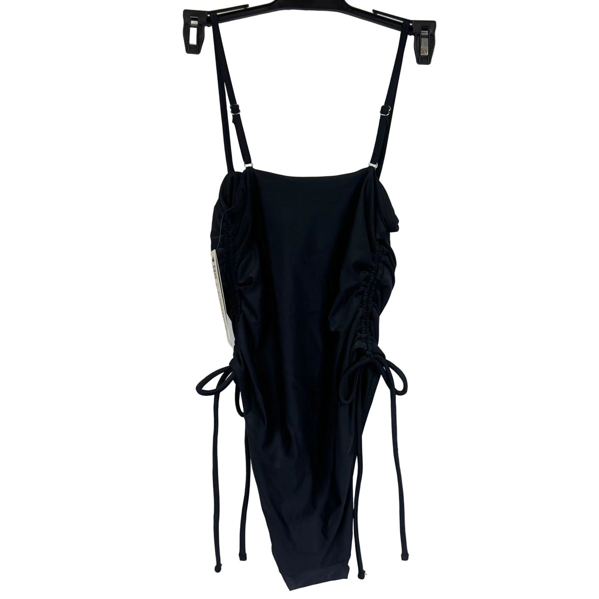 No Boundaries Women's Rich Black Cheeky High Leg One-piece Size Small - Image 2