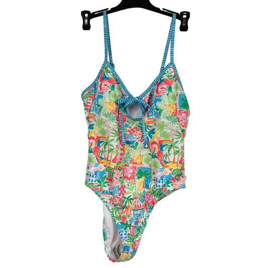 No Boundaries Women's One-Piece Swimsuit Multicolored Size Small - Image 1