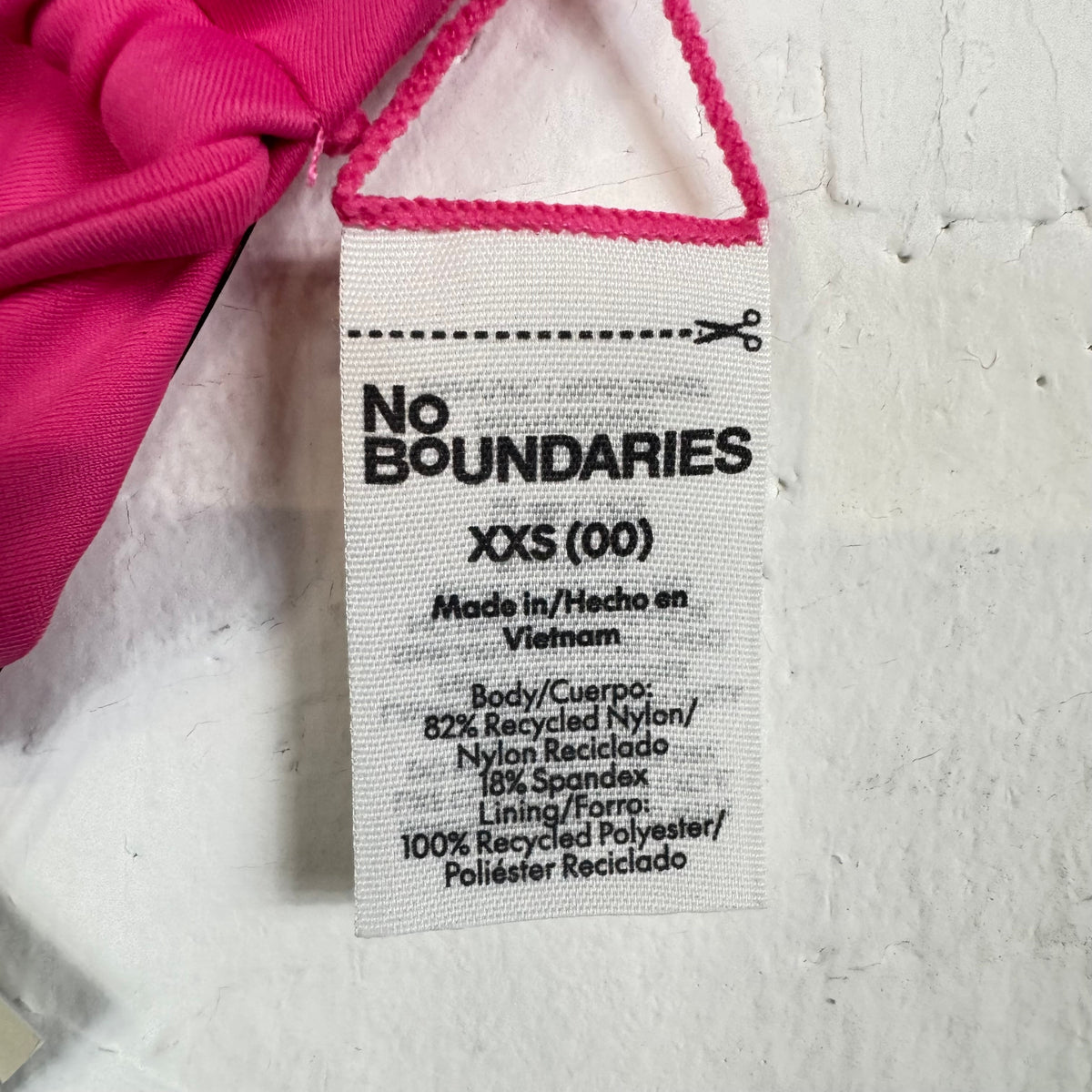 No Boundaries Surf Pink Swim Top XXS 00 - Image 3