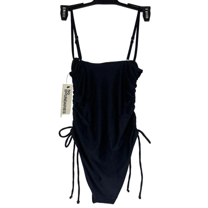 No Boundaries Women's Rich Black Cheeky High Leg One-piece Size XS - Image 2