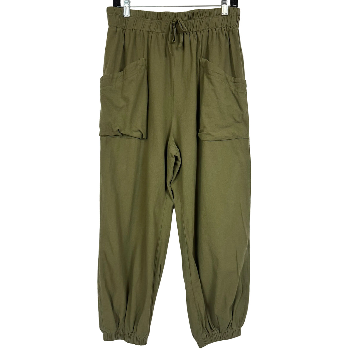 SHEIN Women's Olive Green Cargo Pants Size 1XL - Image 1