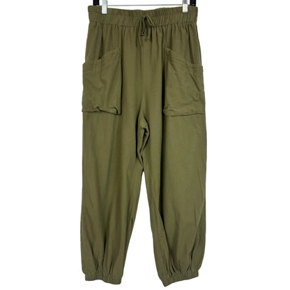 SHEIN Women's Olive Green Cargo Pants Size 1XL - Image 1
