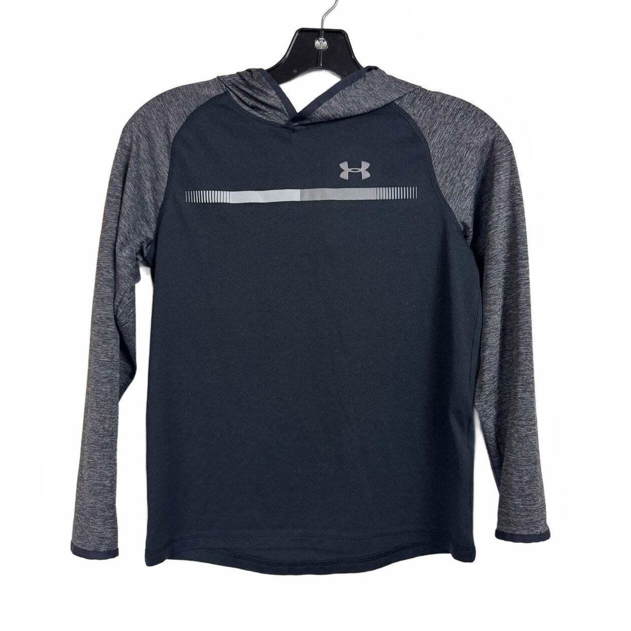 Under Armor Gray and black long sleeve shirt boys size medium