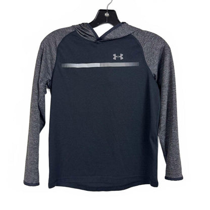 Under Armor Gray and black long sleeve shirt boys size medium