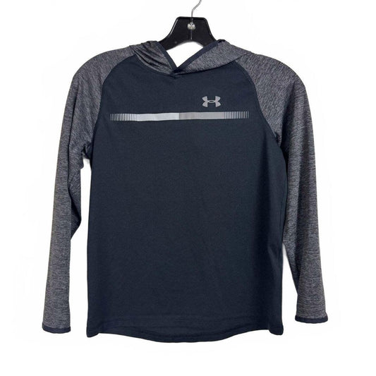 Under Armor Gray and black long sleeve shirt boys size medium