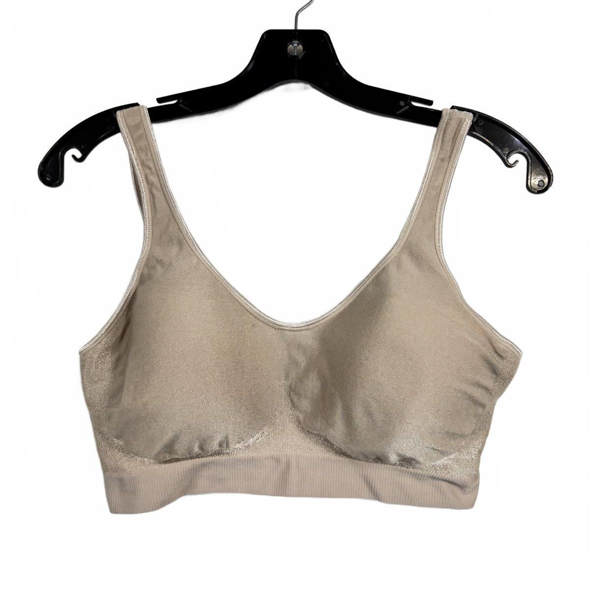 Bali Beige Wireless Bra Women's Size XL
