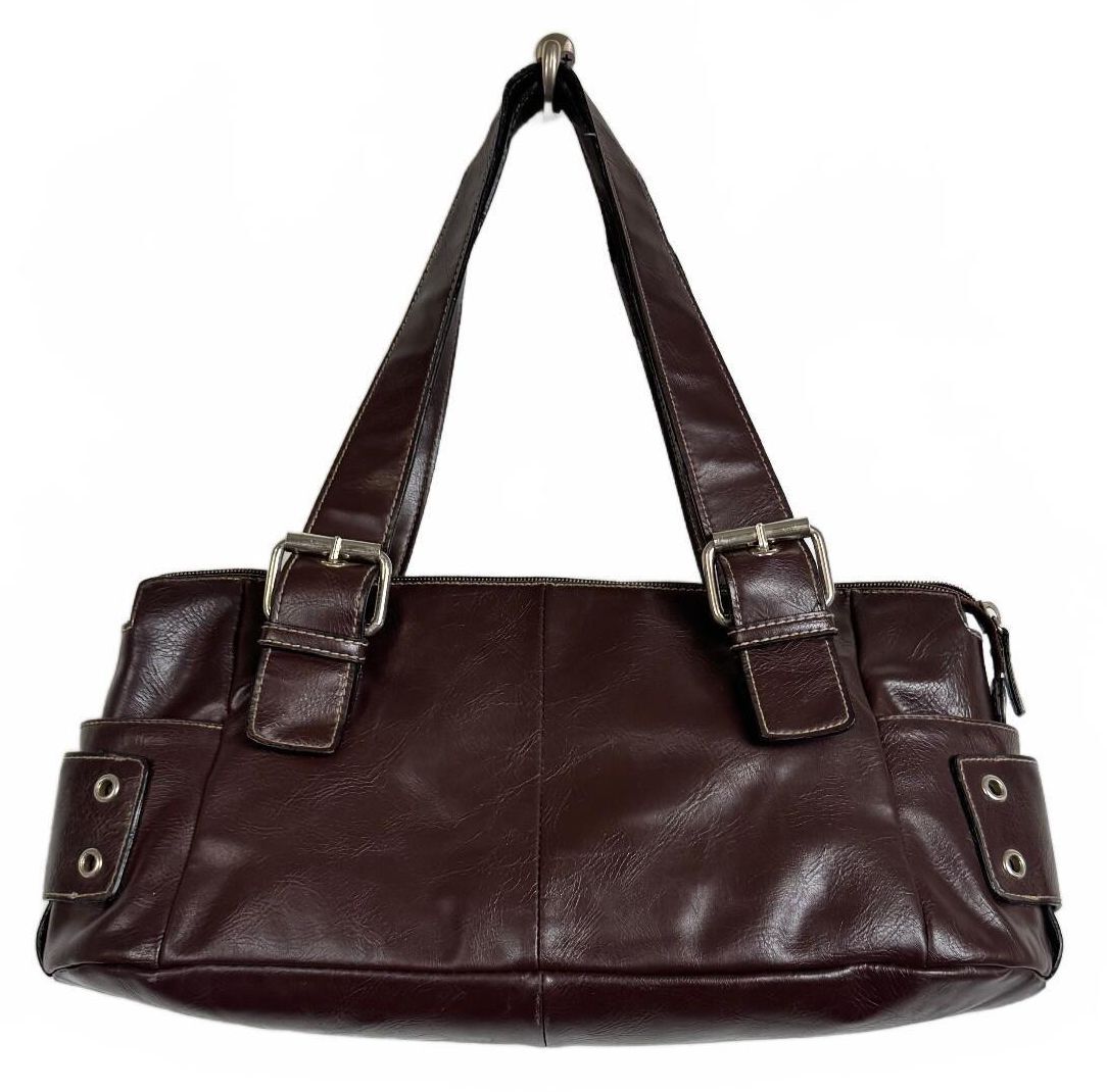 Worthington Brown shoulder bag silver hardware