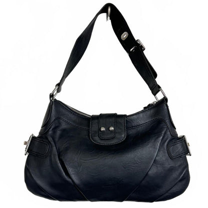 Guess black shoulder bag silver hardware