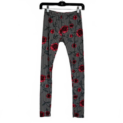 Lulu Luv Black and White Leggings Girl's Size 14-16 - 14 / Black