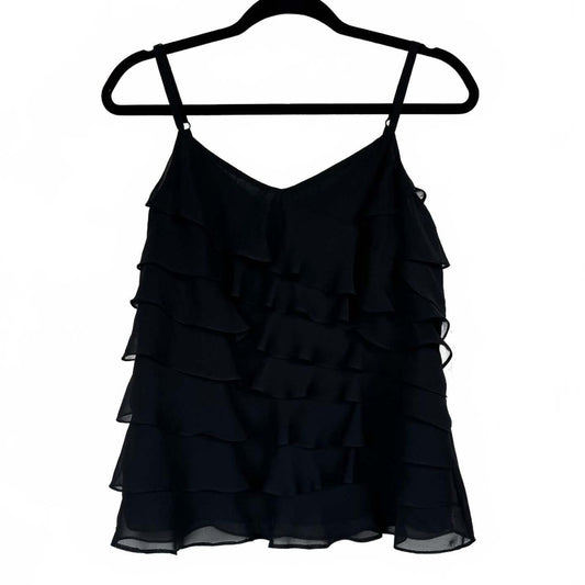 Ann Taylor Black Sleeveless Blouse Women's Size 8P