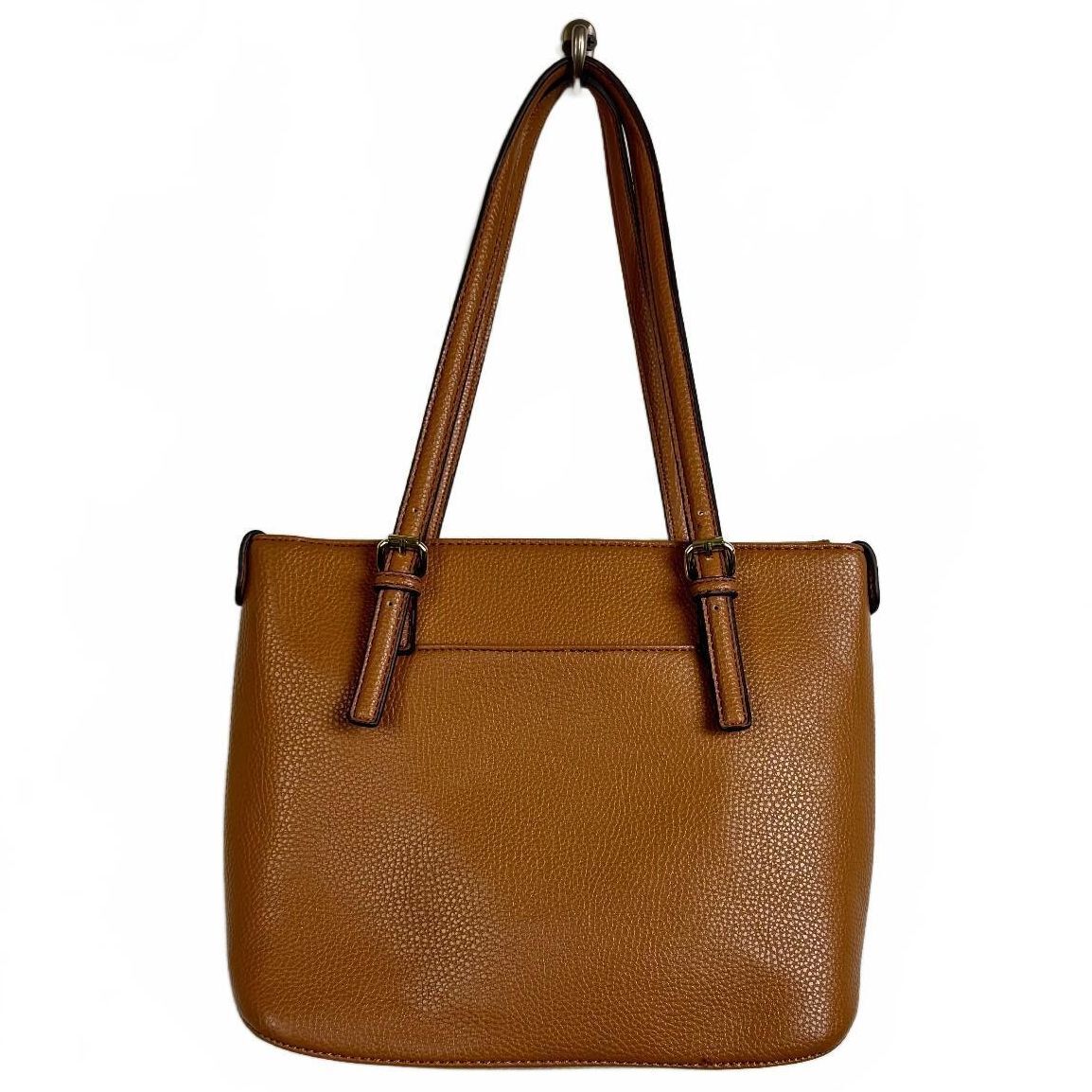 Anne Klein brown shoulder bag gold toned hardware