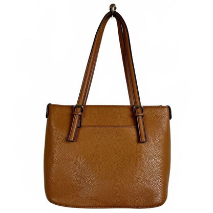 Anne Klein brown shoulder bag gold toned hardware