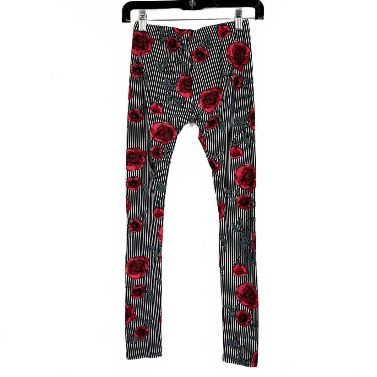 Lulu Luv Black and White Leggings Girl's Size 14-16 - 14 / Black