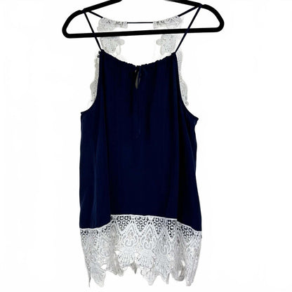 No Boundaries Blue Sleeveless Blouse Women's Size Medium