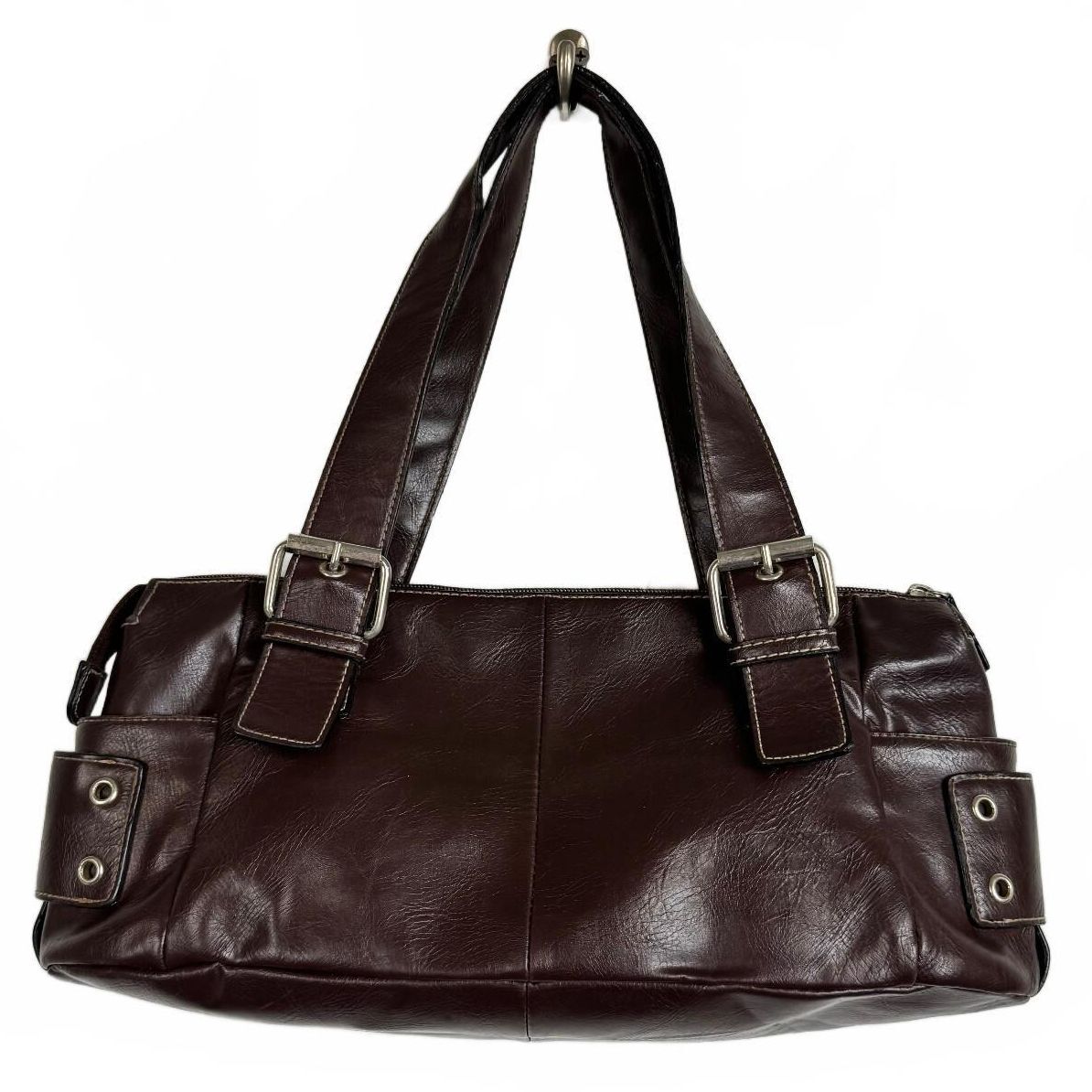 Worthington Brown shoulder bag silver hardware
