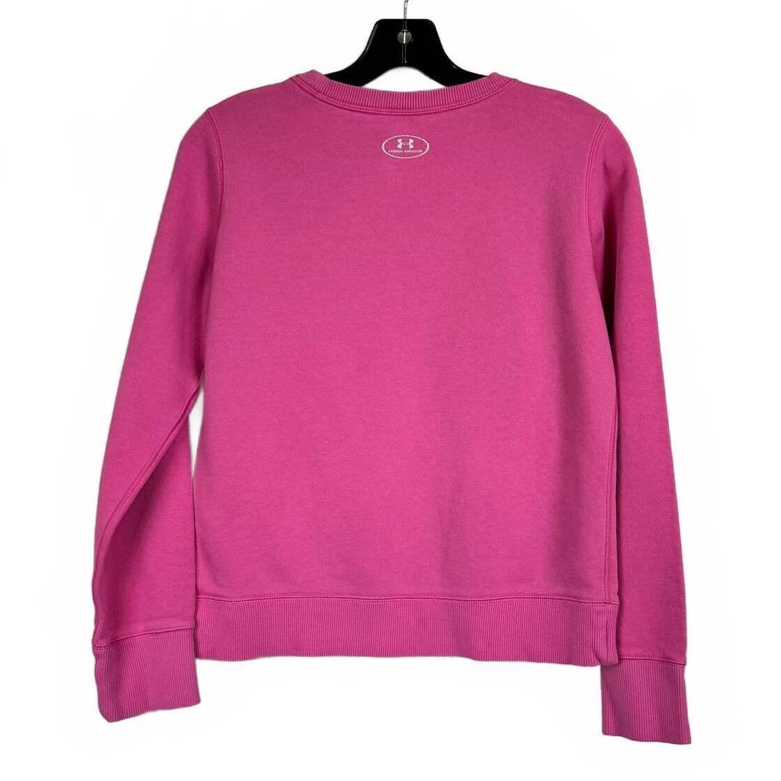 Under Armour Pink Long Sleeve Sweatshirt Girl's Size Youth Large