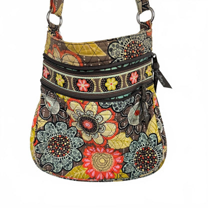 Vera Bradley crossbody bag hardware Silver toned