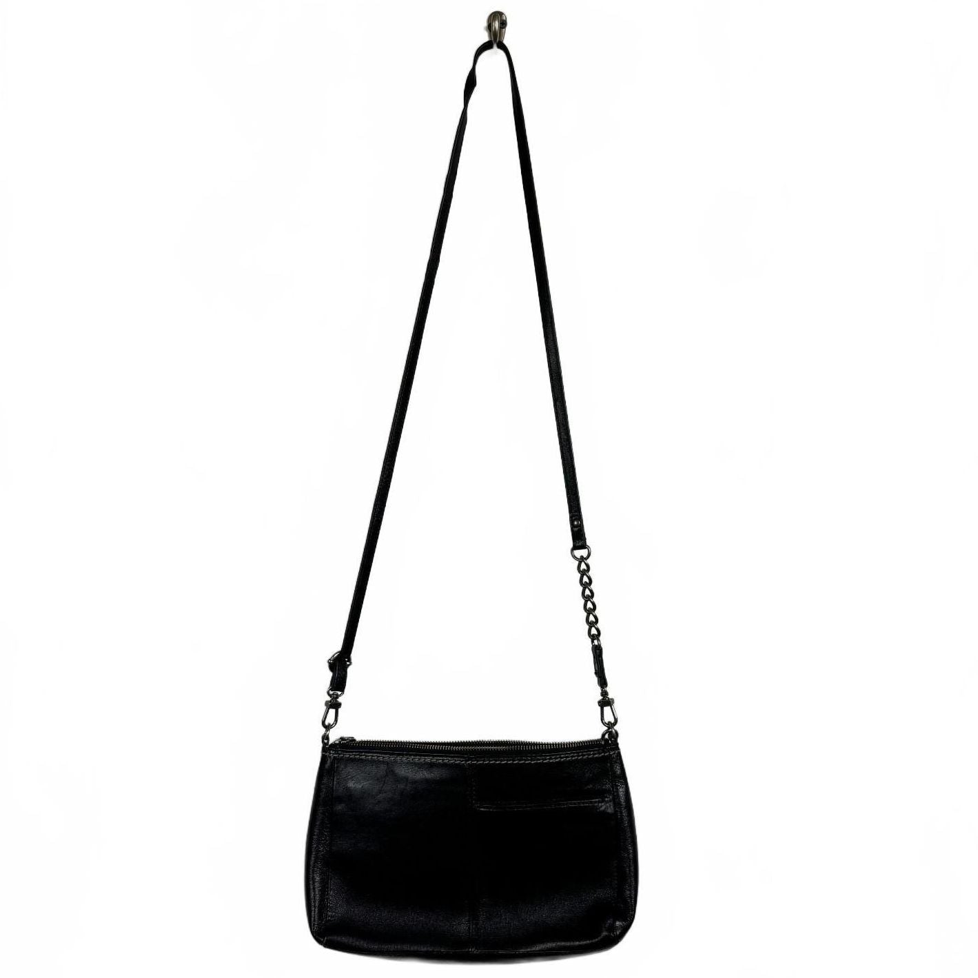 The Sak Black Silver hardware crossbody bag