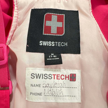 Swiss Tech Pink Snow Overalls Girl's Size Medium