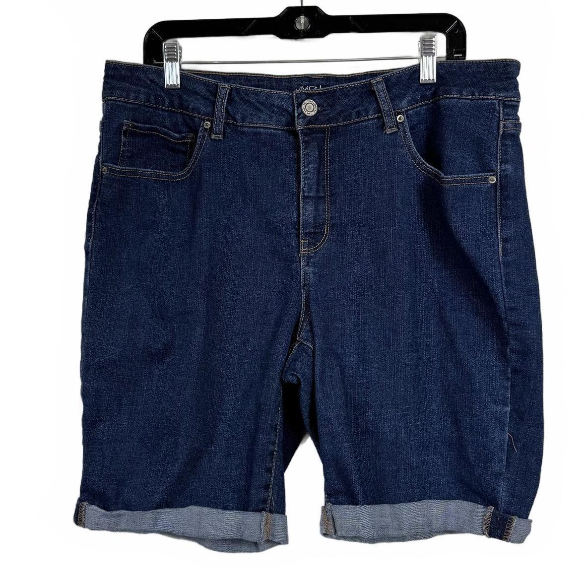 Time & Tru Blue Bermuda Shorts Women's Size 16
