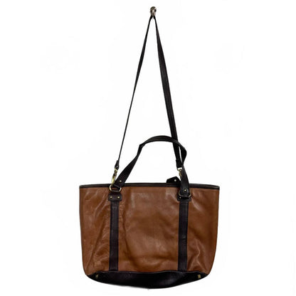 Stone Mountainy Brown saddle bag gold hardware
