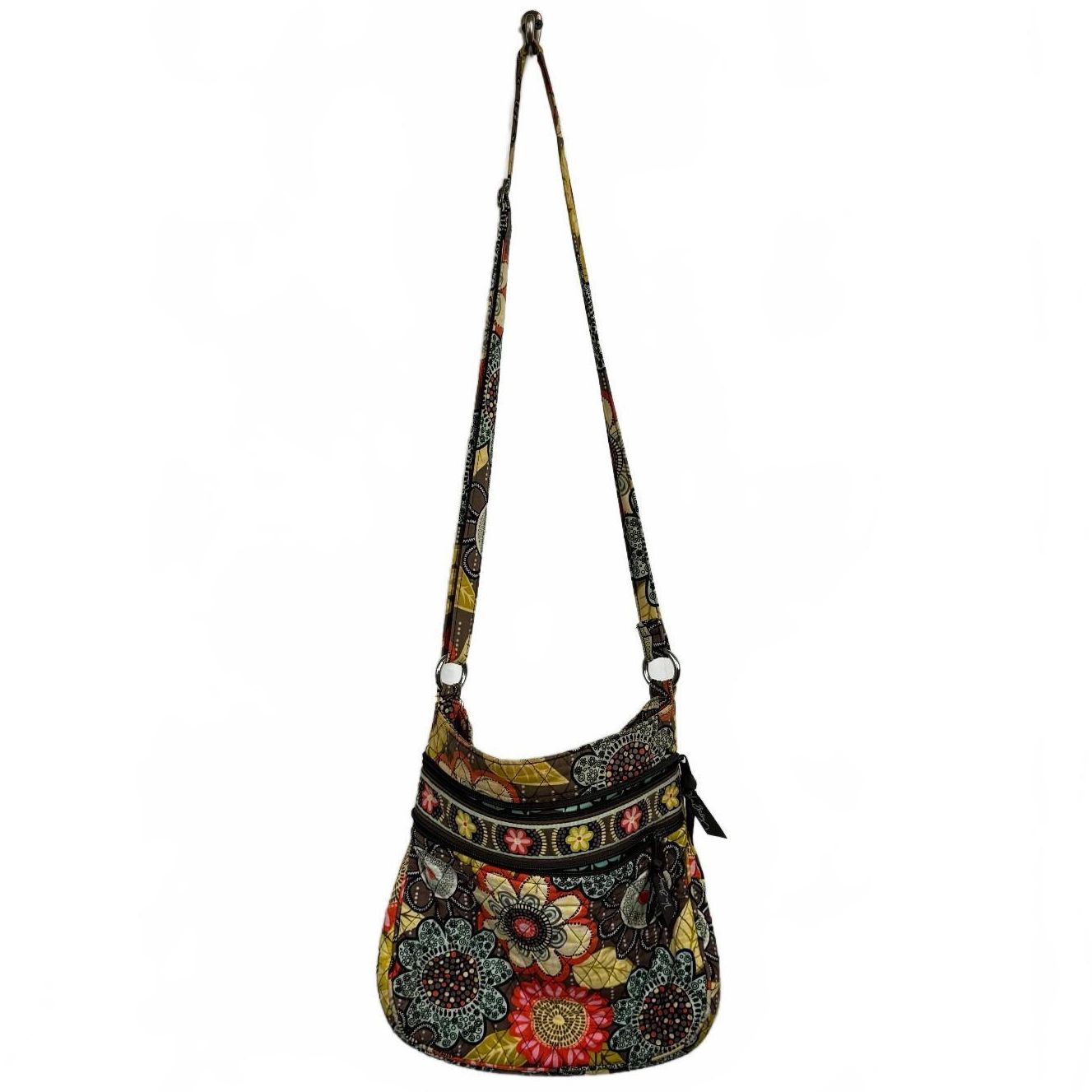 Vera Bradley crossbody bag hardware Silver toned