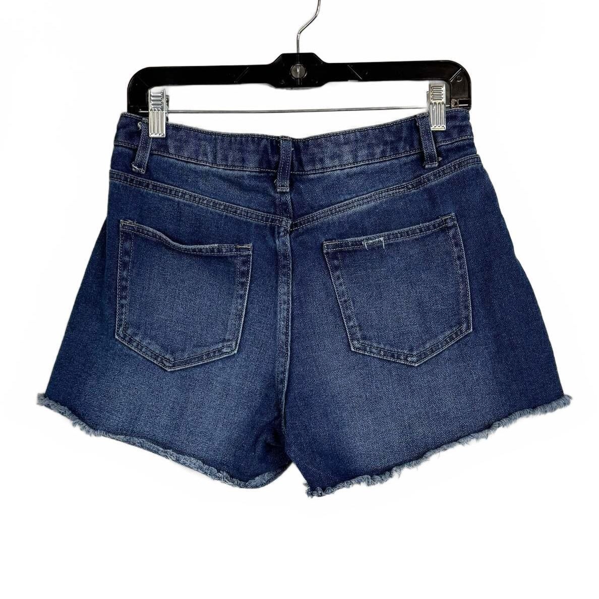 Time And Tru Blue High Rise Denim Shorts Women's Size 4