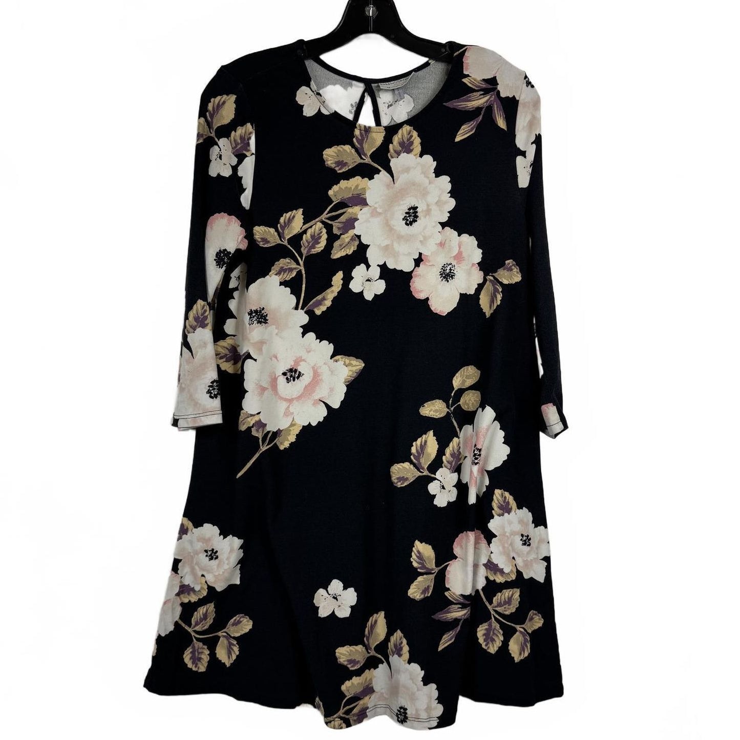 Bobby and Brooks Black Long sleeve Knee-Length dress Women's size Medium