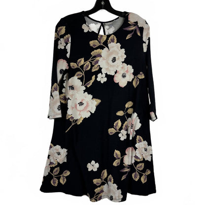 Bobby and Brooks Black Long sleeve Knee-Length dress Women's size Medium