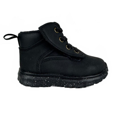 Wonder Nation Black Boots Boy's Size 4 Baby