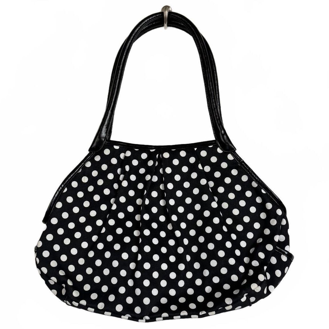 Chateau Black and white polka dot Shoulder bag Silver hardware