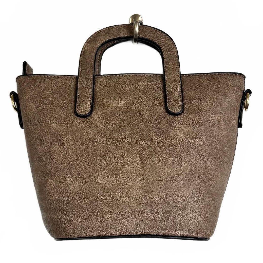 Brown Snakeskin Handbag Gold Hardware
