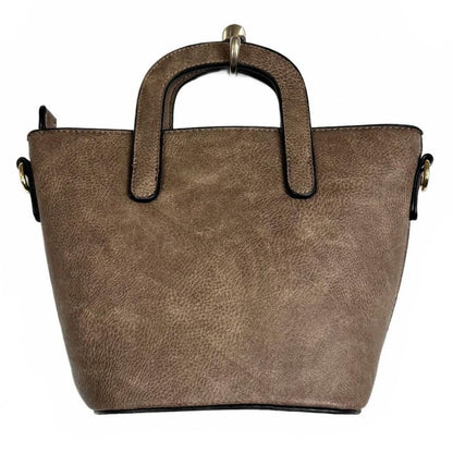 Brown Snakeskin Handbag Gold Hardware