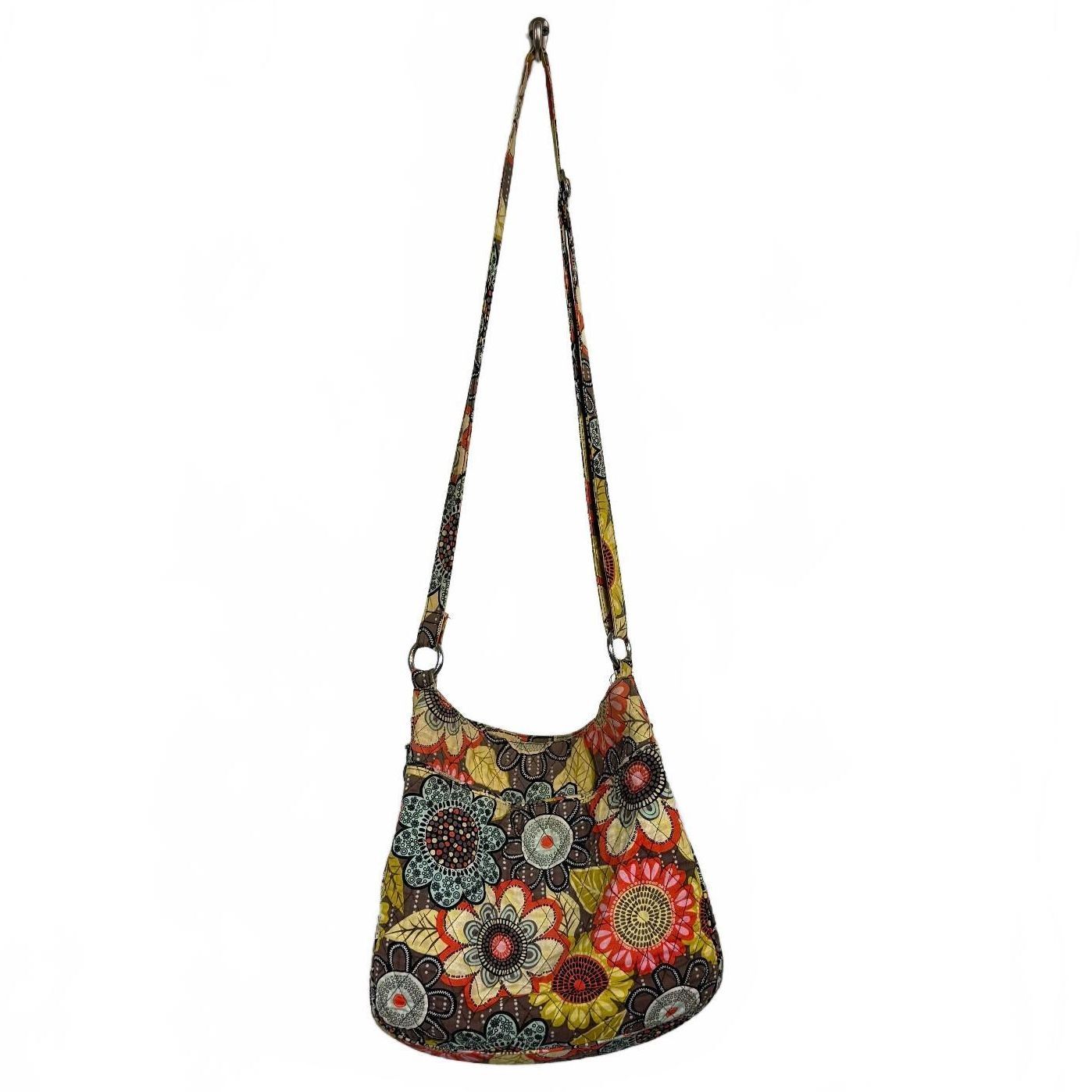 Vera Bradley crossbody bag hardware Silver toned