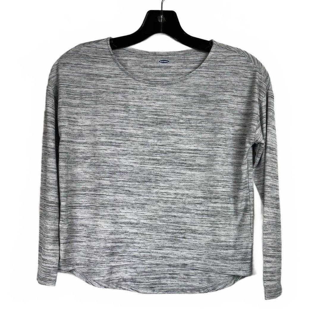 Old Navy Gray Long Sleeve T-shirt Girl's Size Medium
