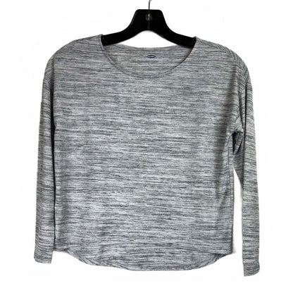 Old Navy Gray Long Sleeve T-shirt Girl's Size Medium