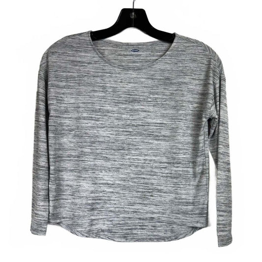 Old Navy Gray Long Sleeve T-shirt Girl's Size Medium
